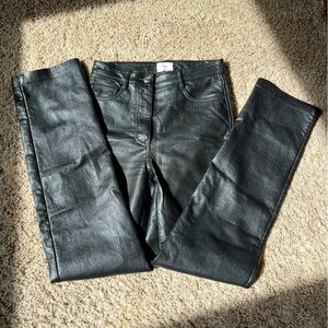 Wilfred Free Straight Leg Leather Pants